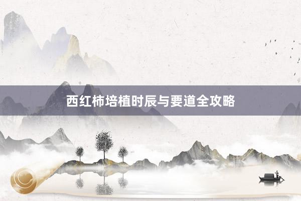 西红柿培植时辰与要道全攻略